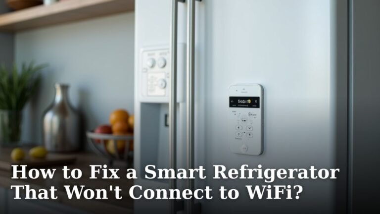 How to Fix a Smart Refrigerator That Won't Connect to WiFi?