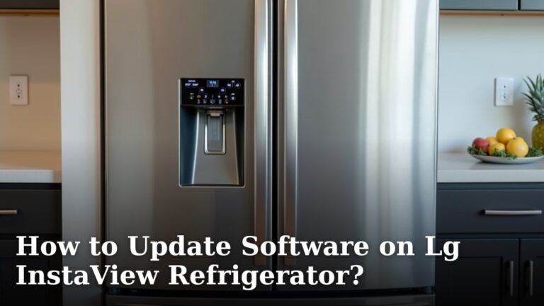 How to Update Software on Lg InstaView Refrigerator?