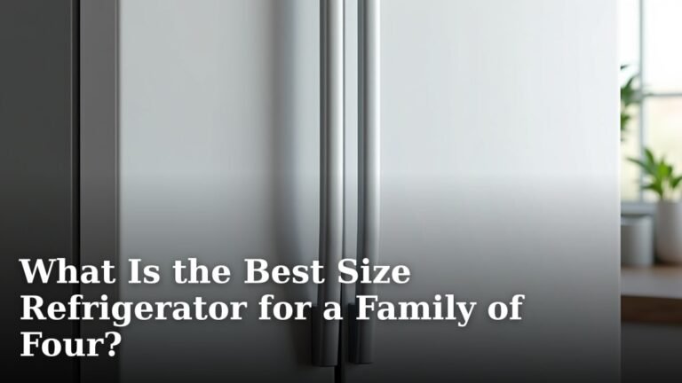 What Is the Best Size Refrigerator for a Family of Four?