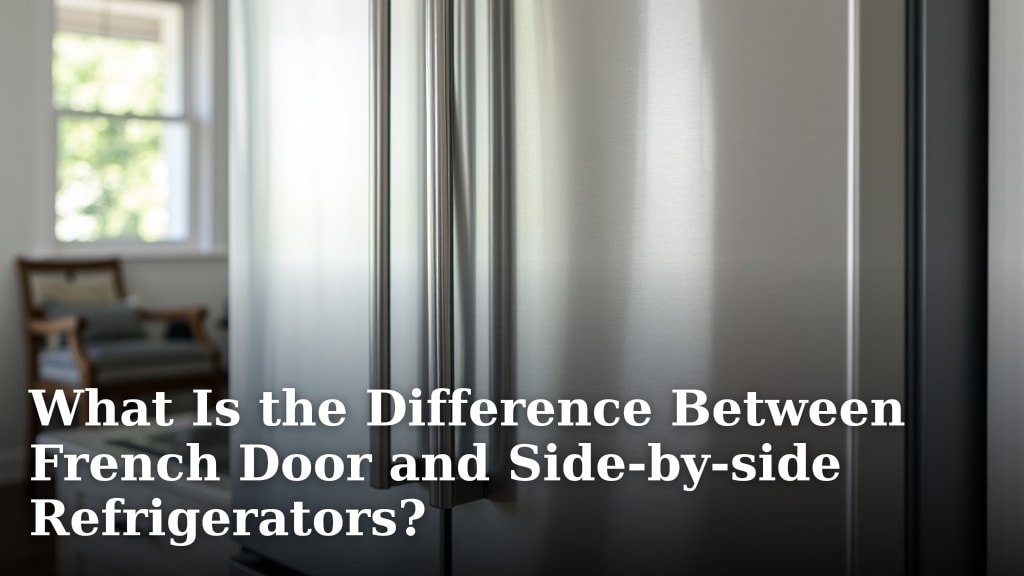 What Is the Difference Between French Door and Side-by-side Refrigerators?