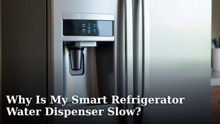 Why Is My Smart Refrigerator Water Dispenser Slow?