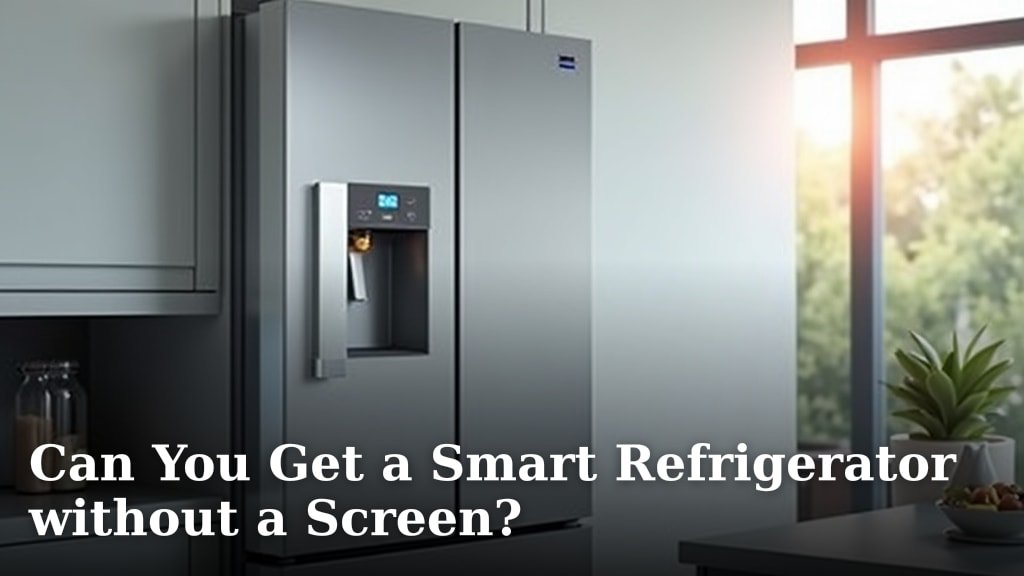 Can You Get a Smart Refrigerator without a Screen?