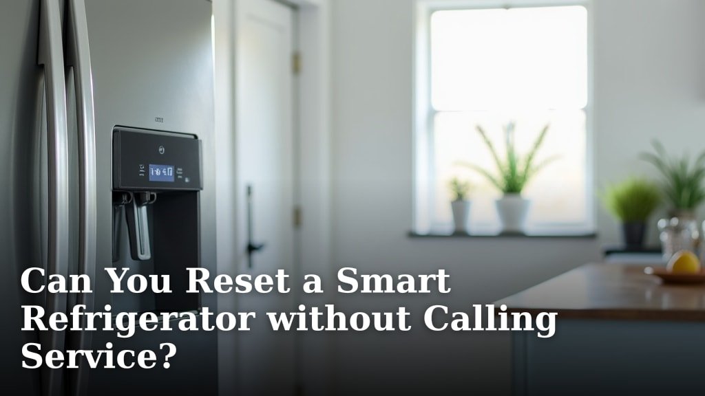 Can You Reset a Smart Refrigerator without Calling Service?