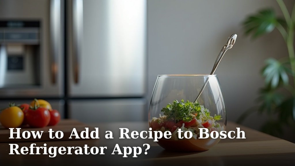 How to Add a Recipe to Bosch Refrigerator App?