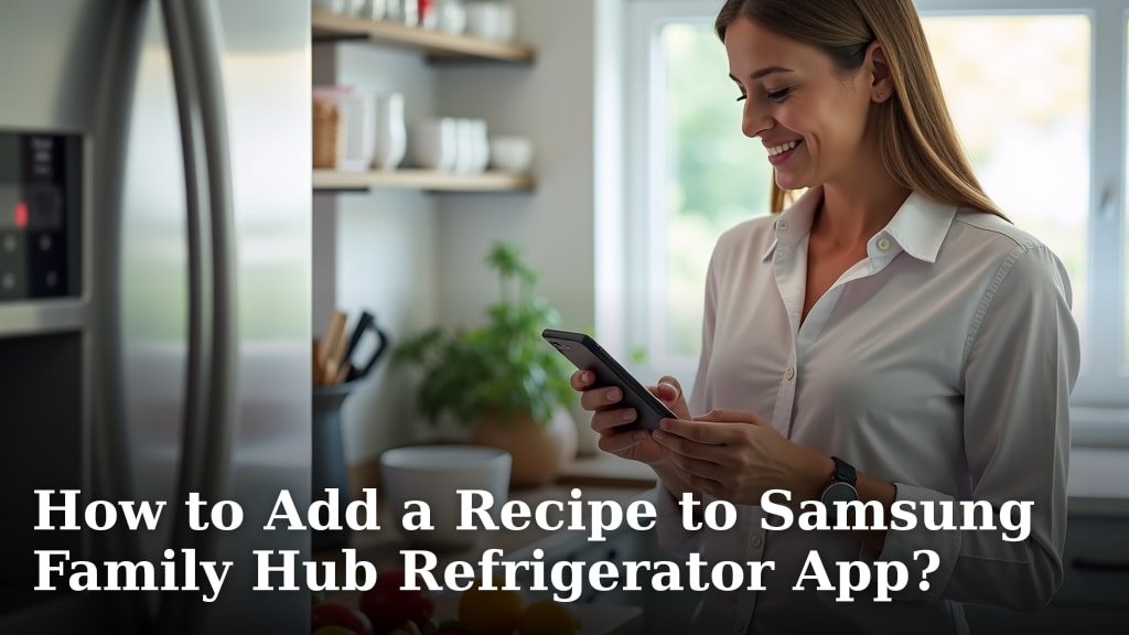 How to Add a Recipe to Samsung Family Hub Refrigerator App?