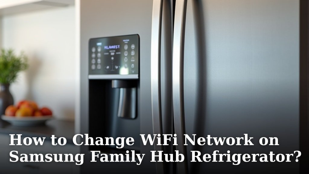 How to Change WiFi Network on Samsung Family Hub Refrigerator?