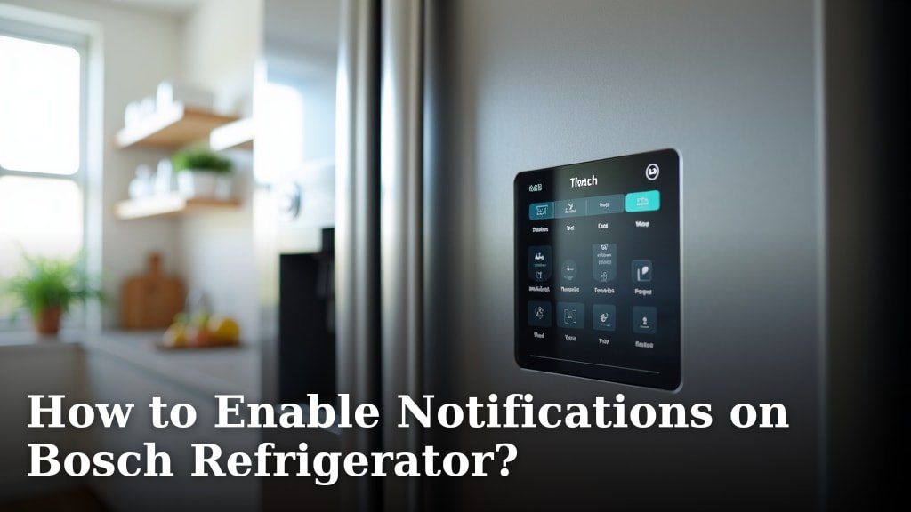 How to Enable Notifications on Bosch Refrigerator?