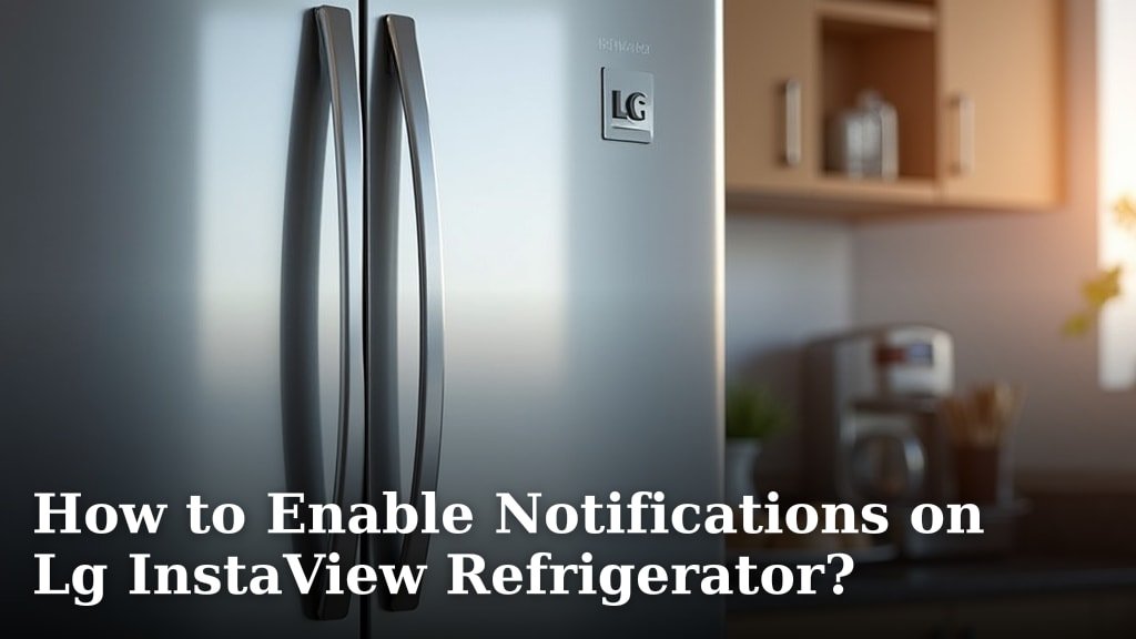How to Enable Notifications on Lg InstaView Refrigerator?