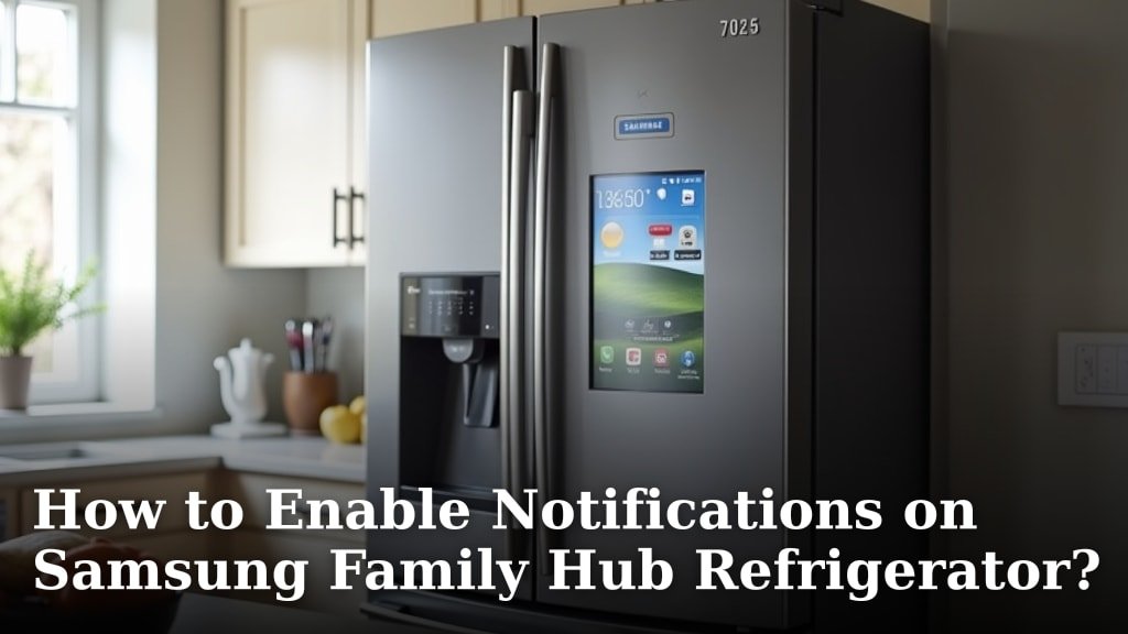 How to Enable Notifications on Samsung Family Hub Refrigerator?