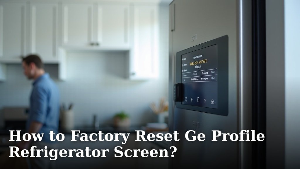 How to Factory Reset Ge Profile Refrigerator Screen?