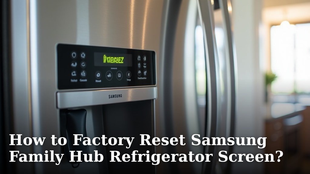 How to Factory Reset Samsung Family Hub Refrigerator Screen?