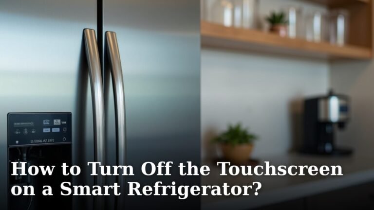 How to Turn Off the Touchscreen on a Smart Refrigerator?