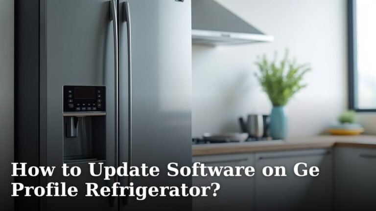 How to Update Software on Ge Profile Refrigerator?