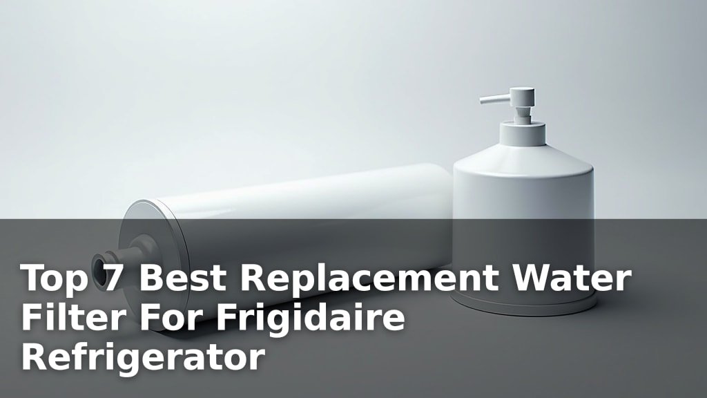 Top 7 Best Replacement Water Filter For Frigidaire Refrigerator