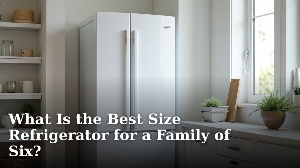 What Is the Best Size Refrigerator for a Family of Six?
