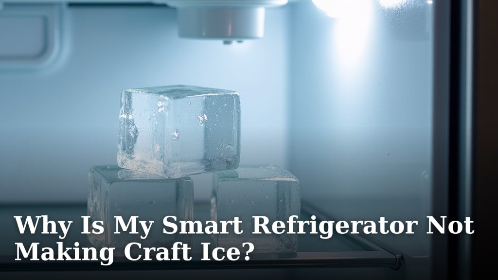 Why Is My Smart Refrigerator Not Making Craft Ice?