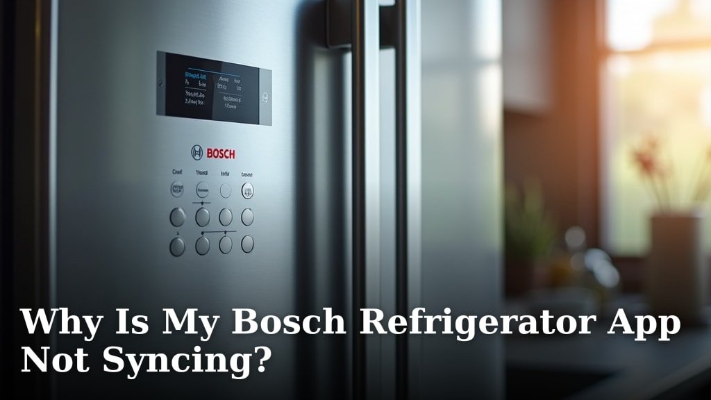 Why Is My Bosch Refrigerator App Not Syncing?