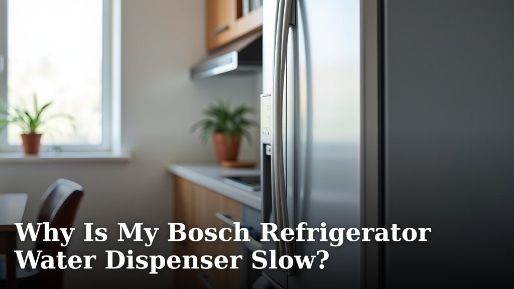 Why Is My Bosch Refrigerator Water Dispenser Slow?