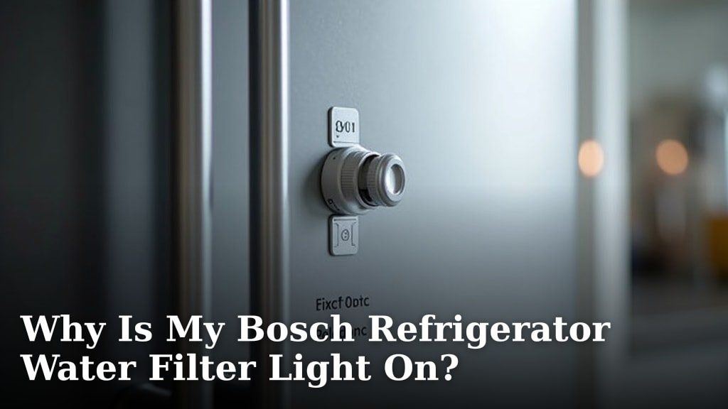Why Is My Bosch Refrigerator Water Filter Light On?