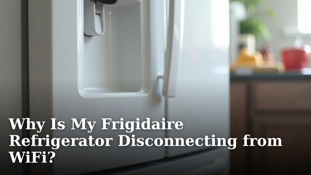 Why Is My Frigidaire Refrigerator Disconnecting from WiFi?