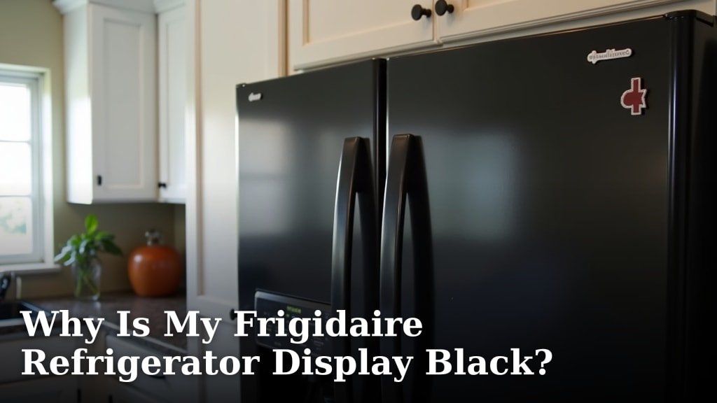 Why Is My Frigidaire Refrigerator Display Black?