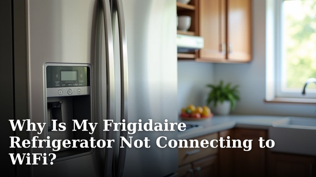 Why Is My Frigidaire Refrigerator Not Connecting to WiFi?
