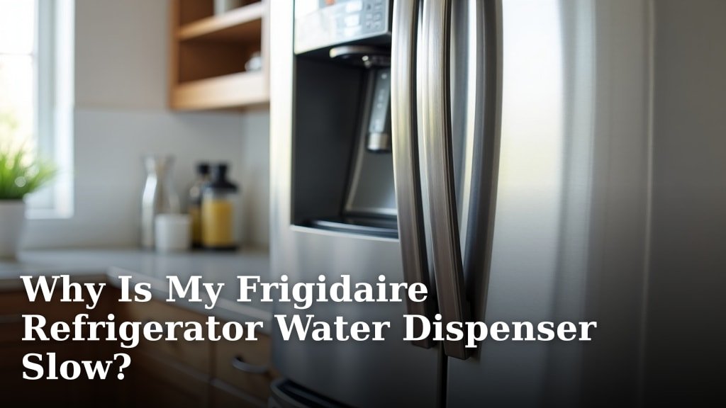 Why Is My Frigidaire Refrigerator Water Dispenser Slow?