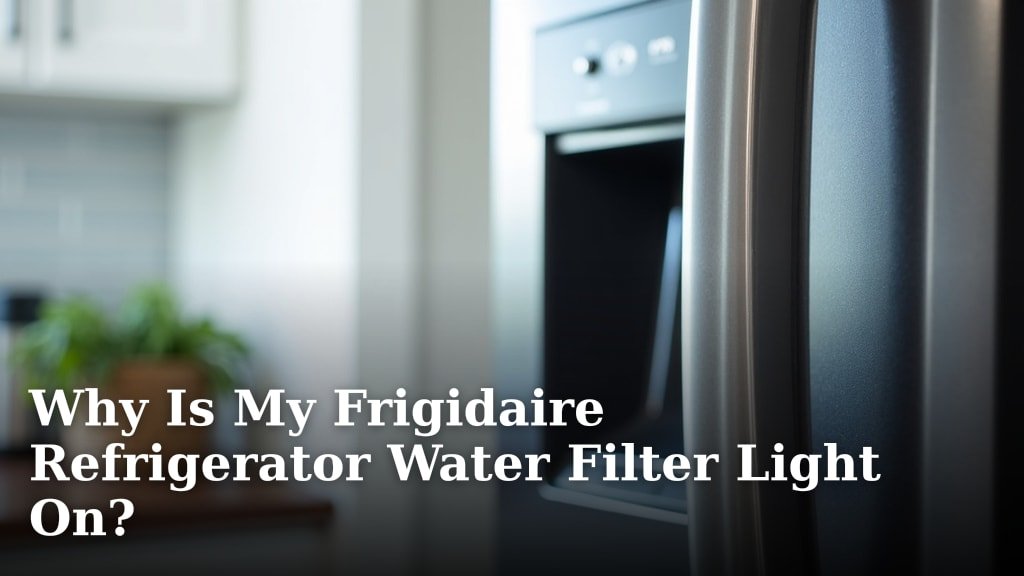 Why Is My Frigidaire Refrigerator Water Filter Light On?