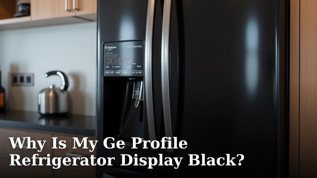 Why Is My Ge Profile Refrigerator Display Black?