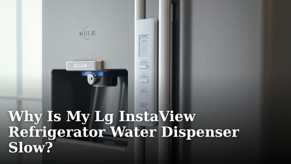 Why Is My Lg InstaView Refrigerator Water Dispenser Slow?