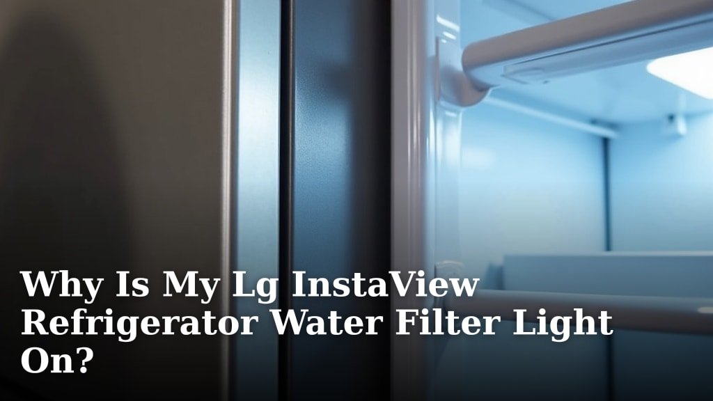 Why Is My Lg InstaView Refrigerator Water Filter Light On?