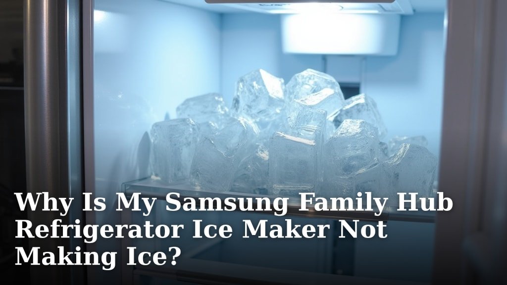 Why Is My Samsung Family Hub Refrigerator Ice Maker Not Making Ice?