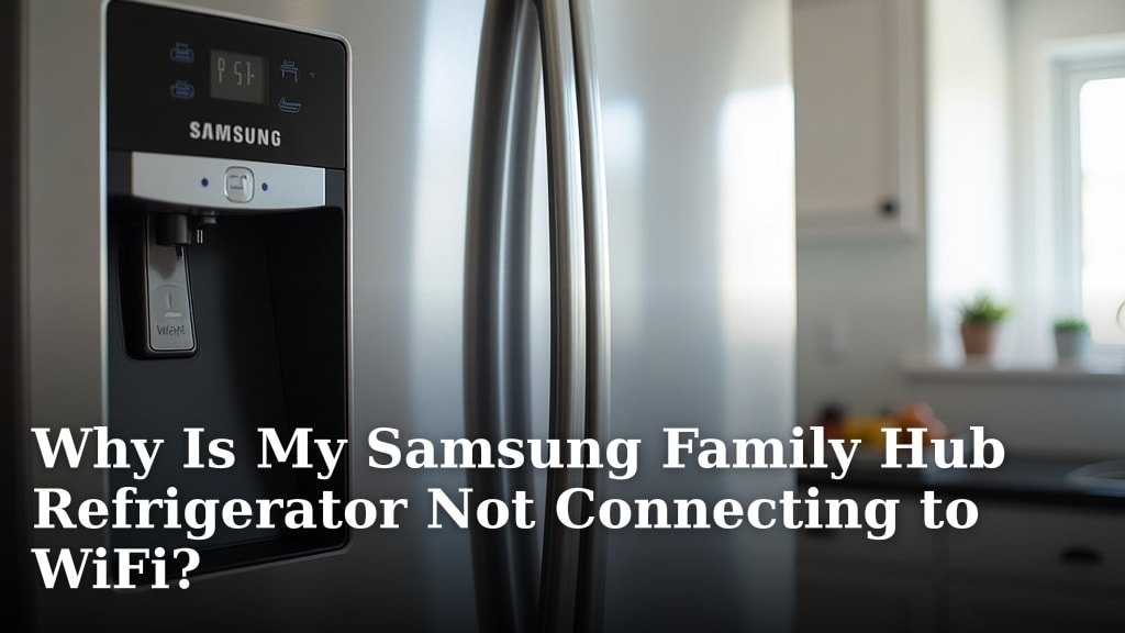 Why Is My Samsung Family Hub Refrigerator Not Connecting to WiFi?